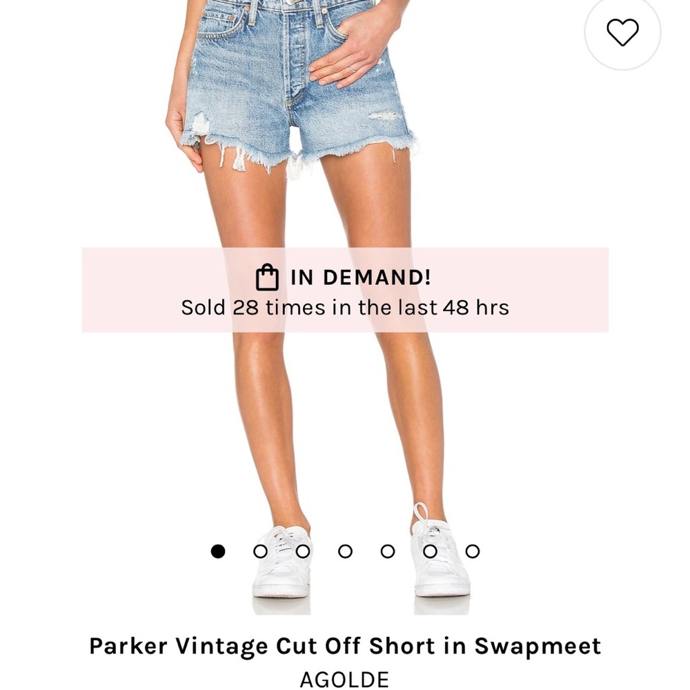 AGOLDE Parker Vintage Cut Off Short (Women’s US SIZE 24)